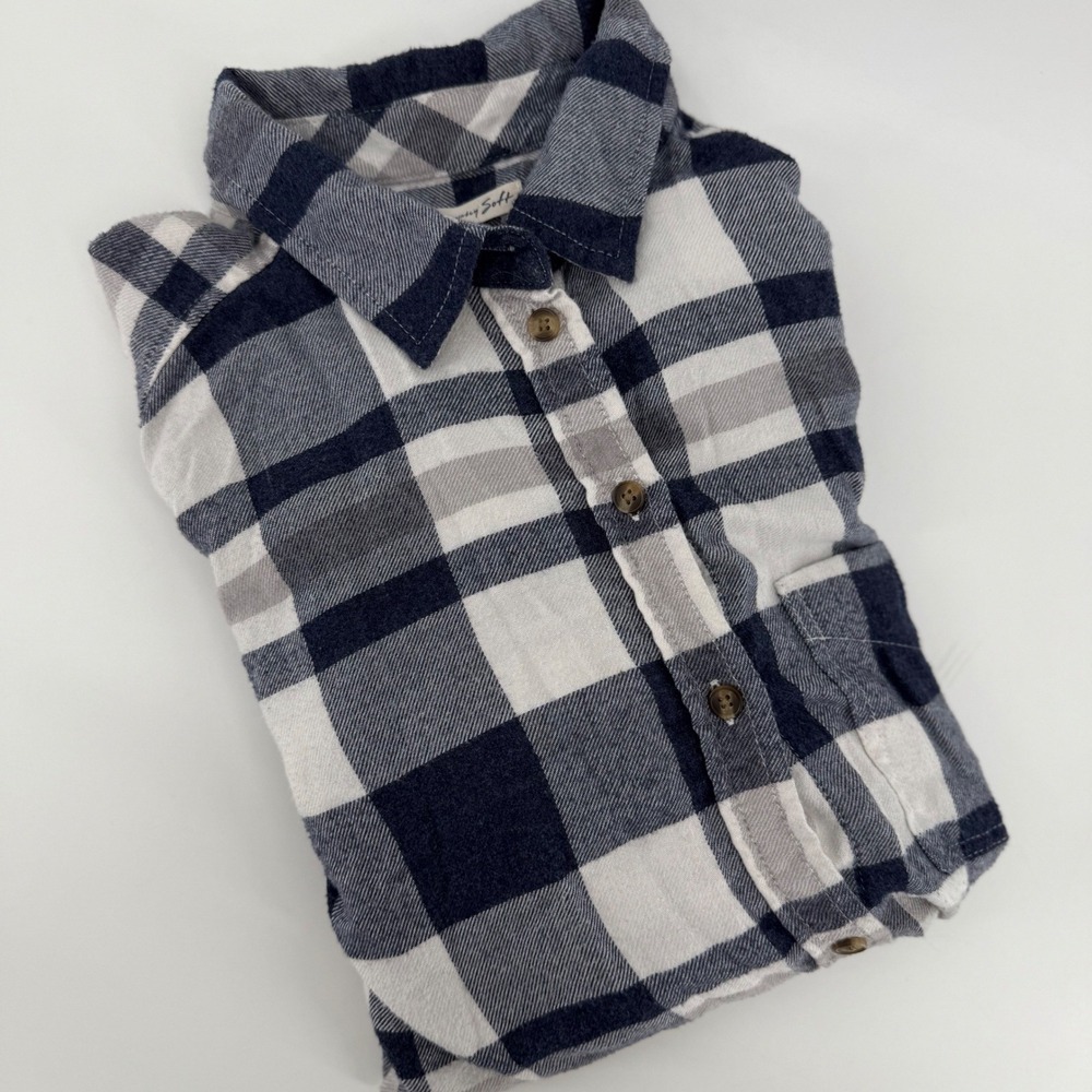 American Eagle Outfitters‎ Plaid Boyfriend Fit Flannel Shirt Women Small